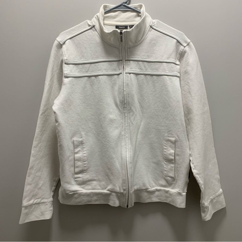 Mexx white zip up sweater